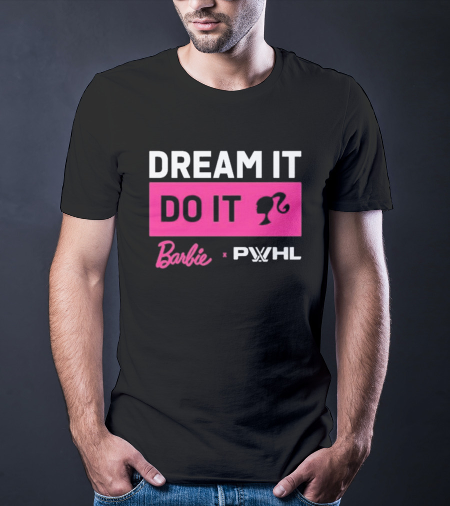 Barbie Dream It Do It X PWHL Collaboration T-Shirt