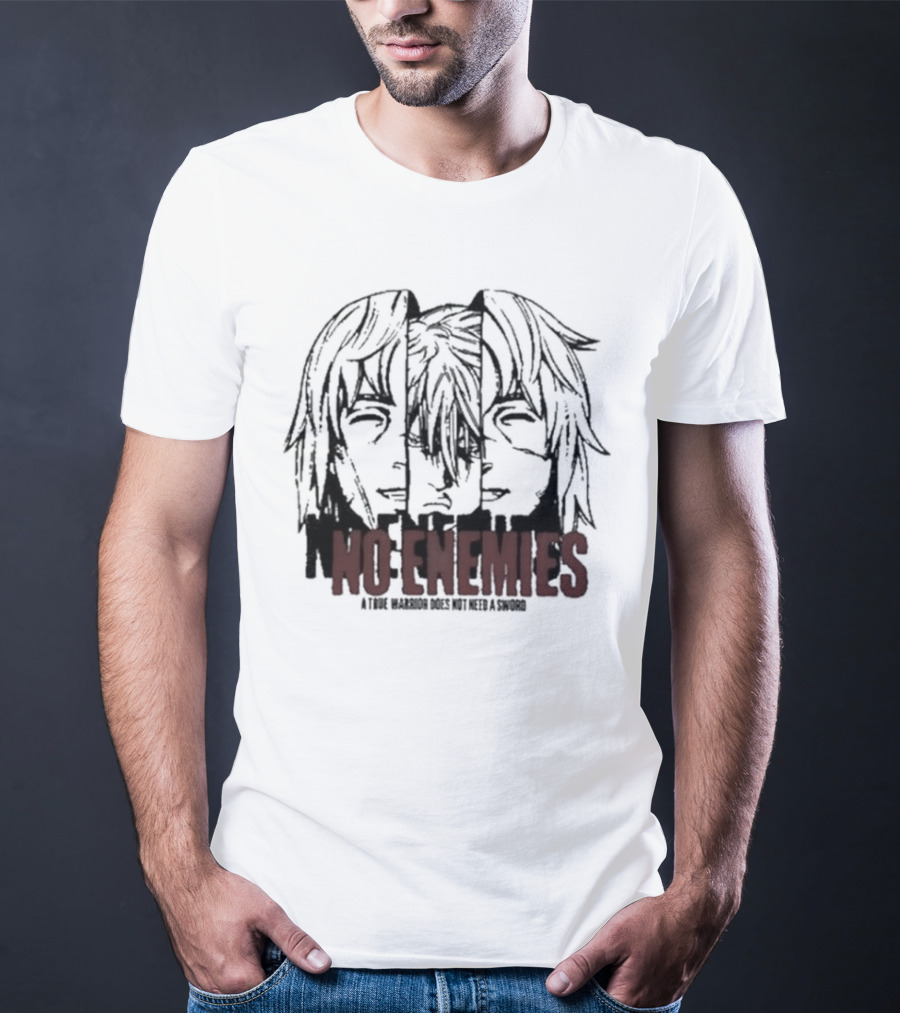 No Enemies A True Warrior Does Not Need A Sword Soul King Manga Faces T-Shirt