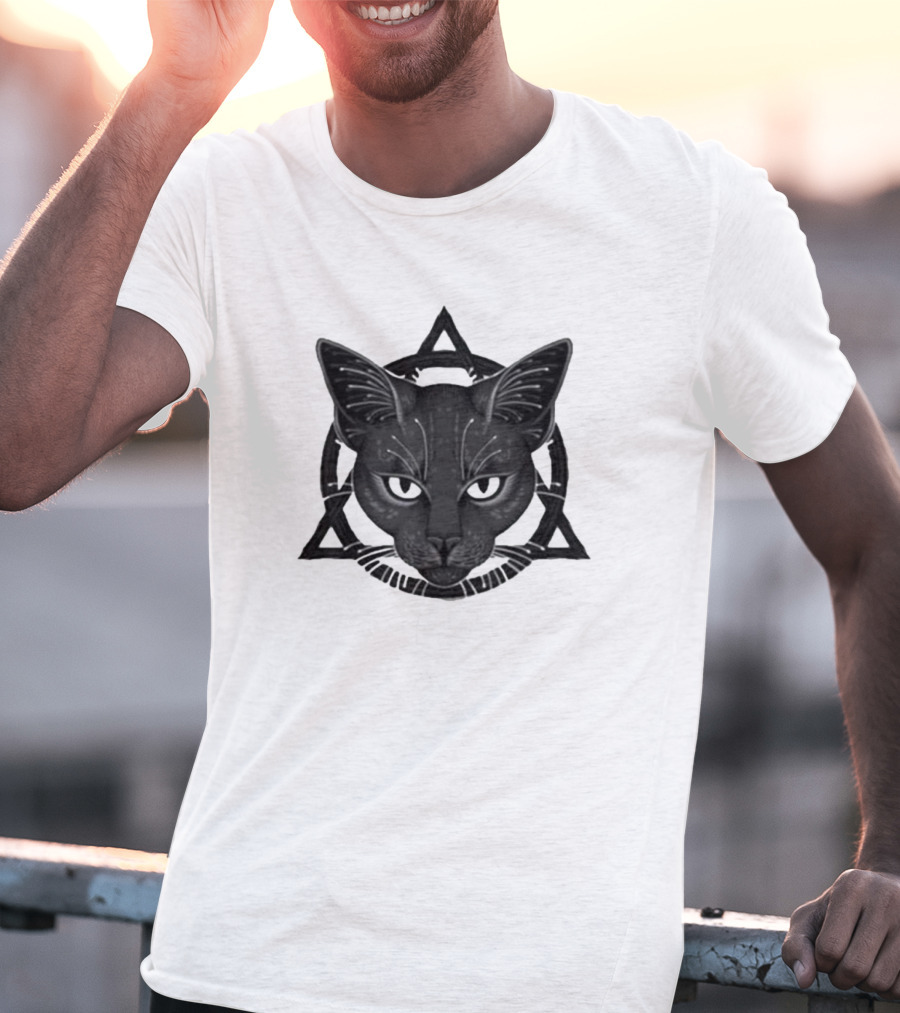 Therian Theta Delta Feline Symbol With Cat T-Shirt