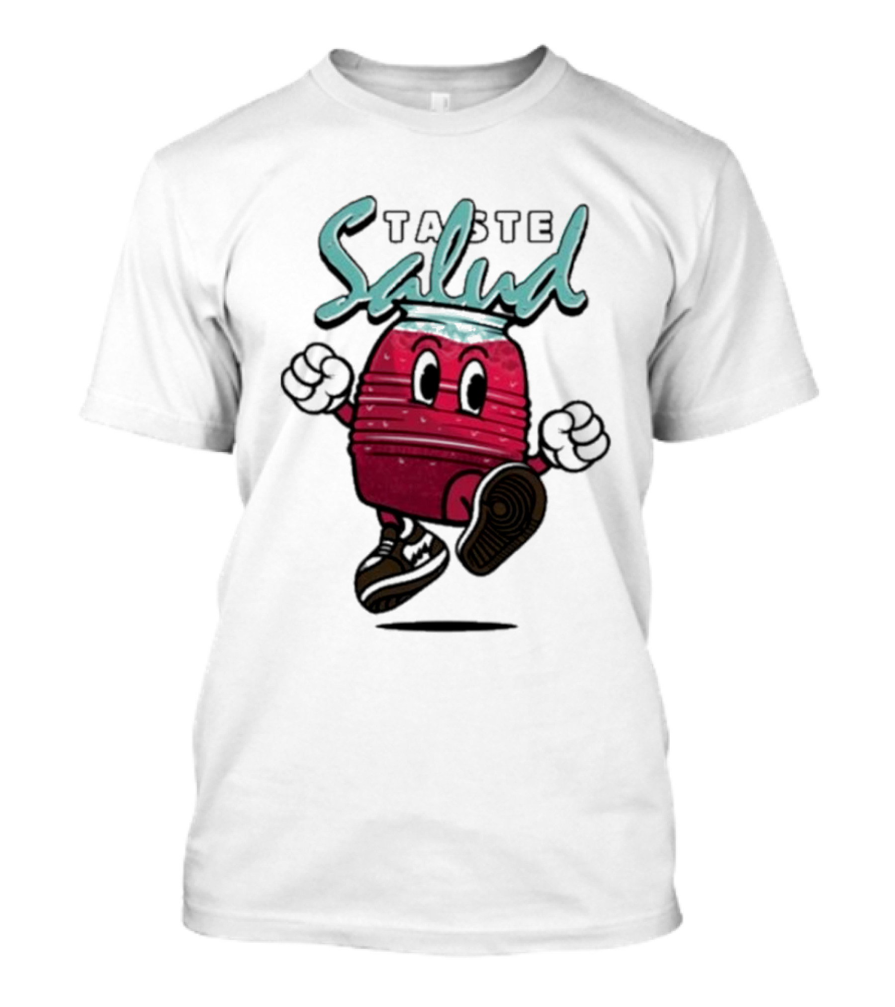Taste Salud Hydration Immunity Energetic Cartoon Character T-Shirt