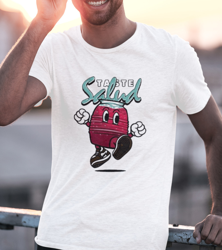 Taste Salud Hydration Immunity Energetic Cartoon Character T-Shirt