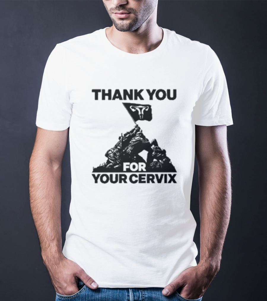 Thank You For Your Cervix Iconic Flag T-Shirt