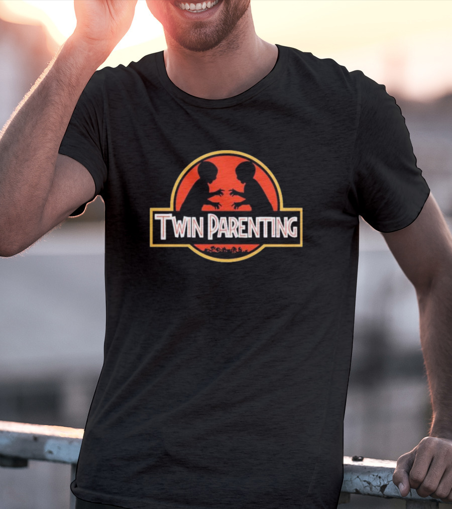 Twin Parenting Children Jurassic T-Shirt