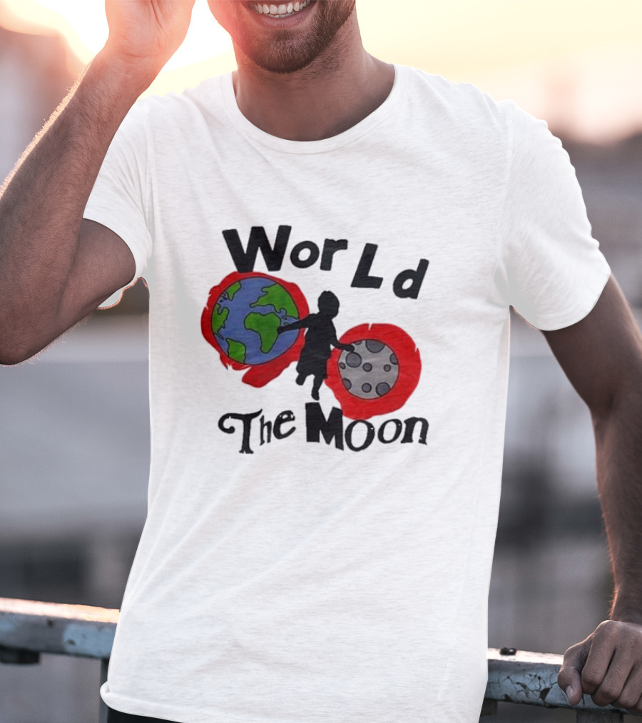 World The Moon Child Earth And Moon T-Shirt