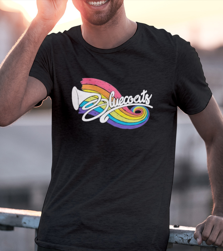 Bluecoats Horn With Rainbow Swirl T-Shirt