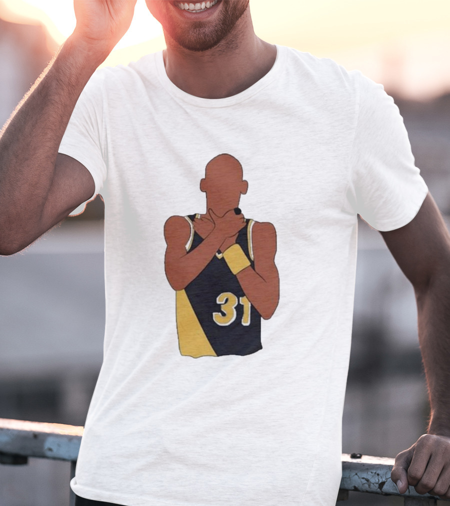 Candace Parker Reggie Miller 31 Gesture Basketball Fan T-Shirt