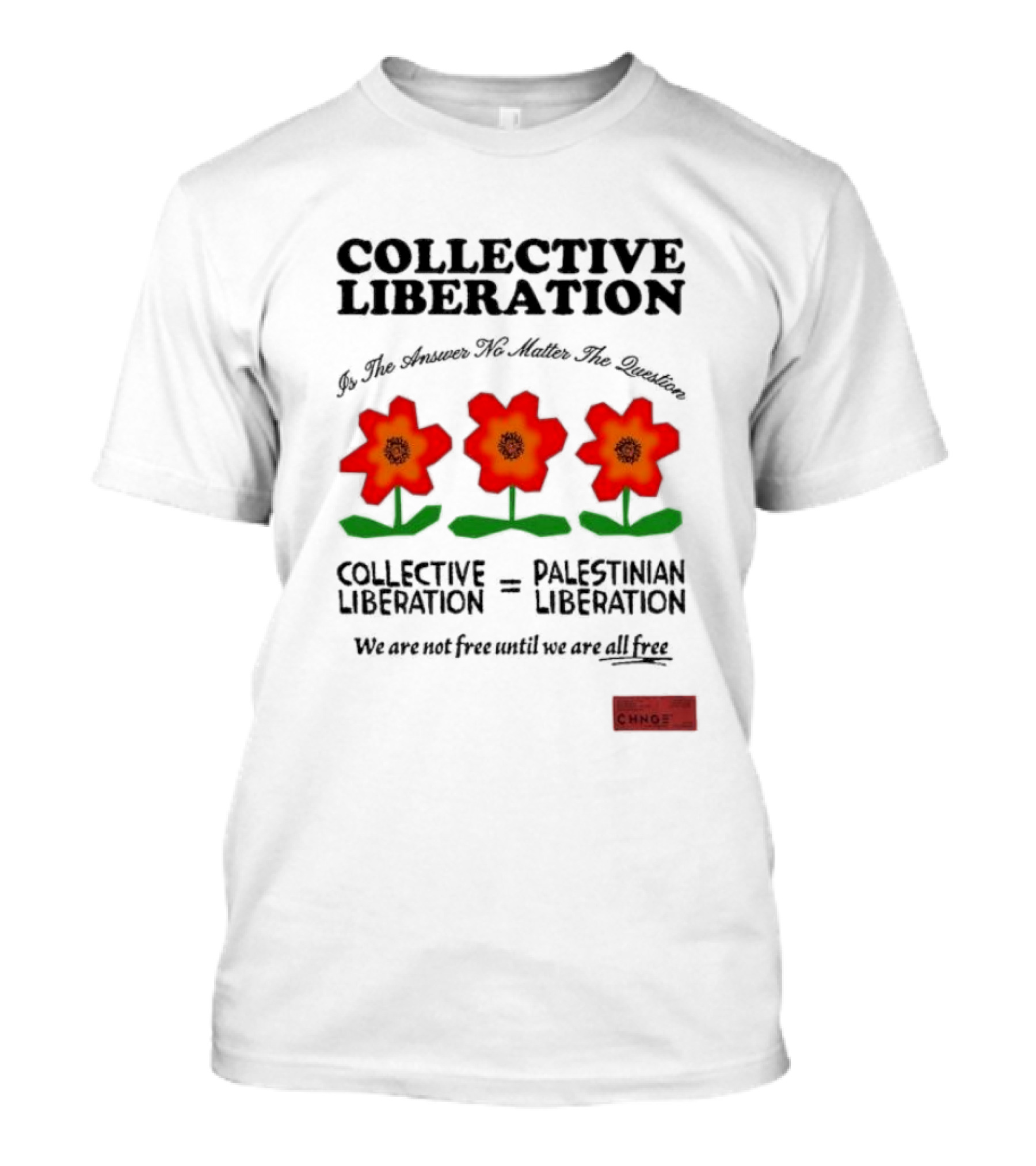 Collective Liberation Palestinian Liberation We Are Not Free Until We Are All Free T-Shirt