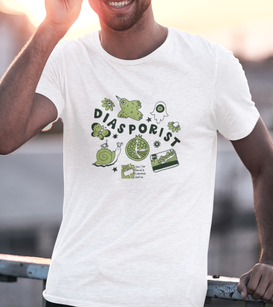 Diasporist Iconic Nature And Text Elements T-Shirt