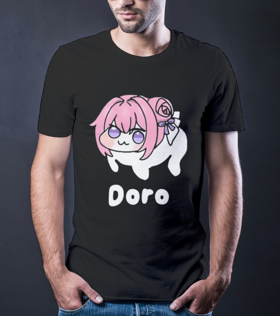 Doro Nikke Anime Pink Hair Character T-Shirt