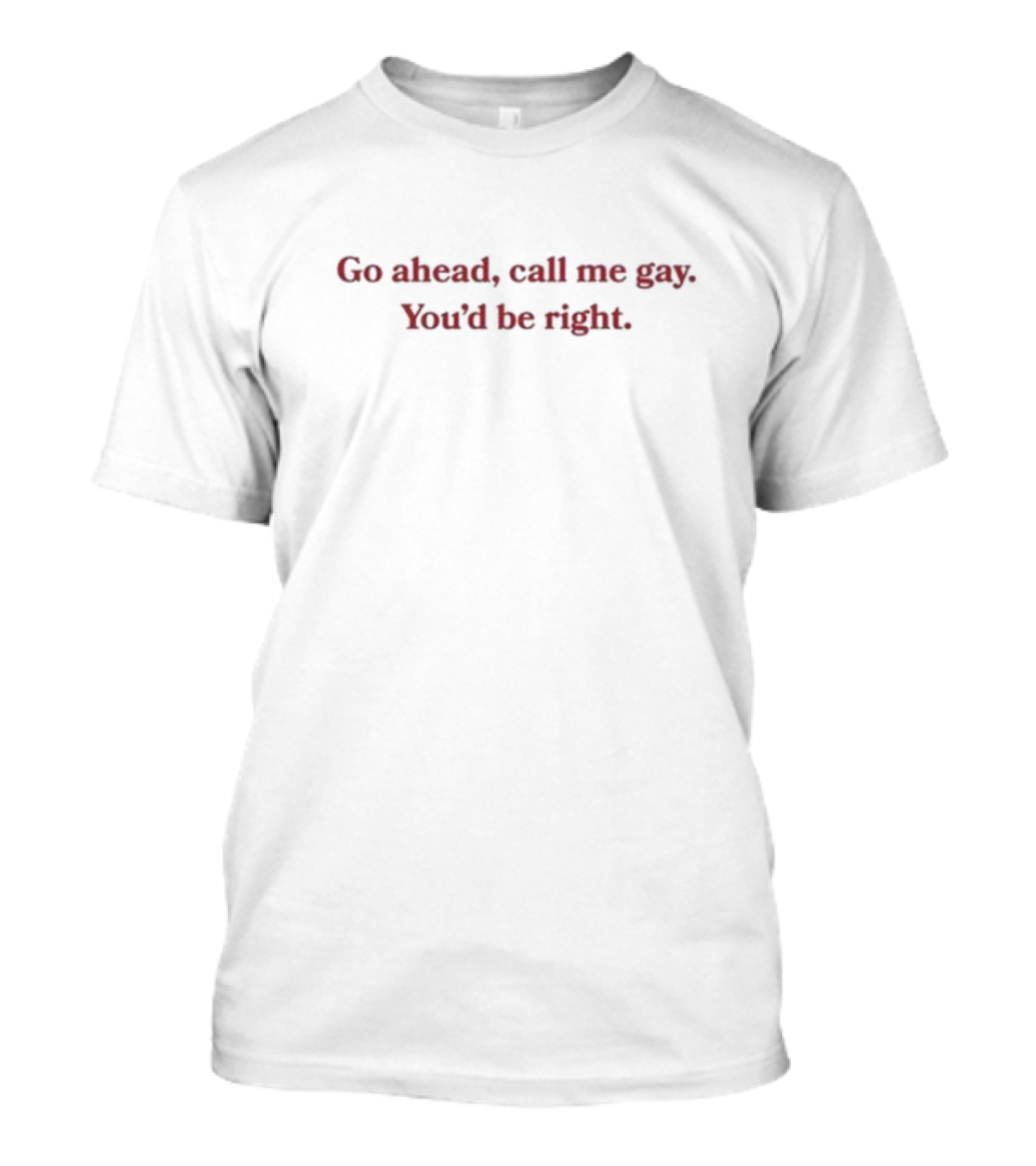 Go Ahead Call Me Gay You'd Be Right T-Shirt