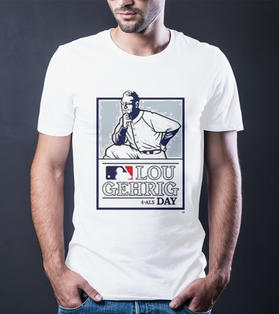 Lou Gehrig MLB 4 ALS Day T-Shirt