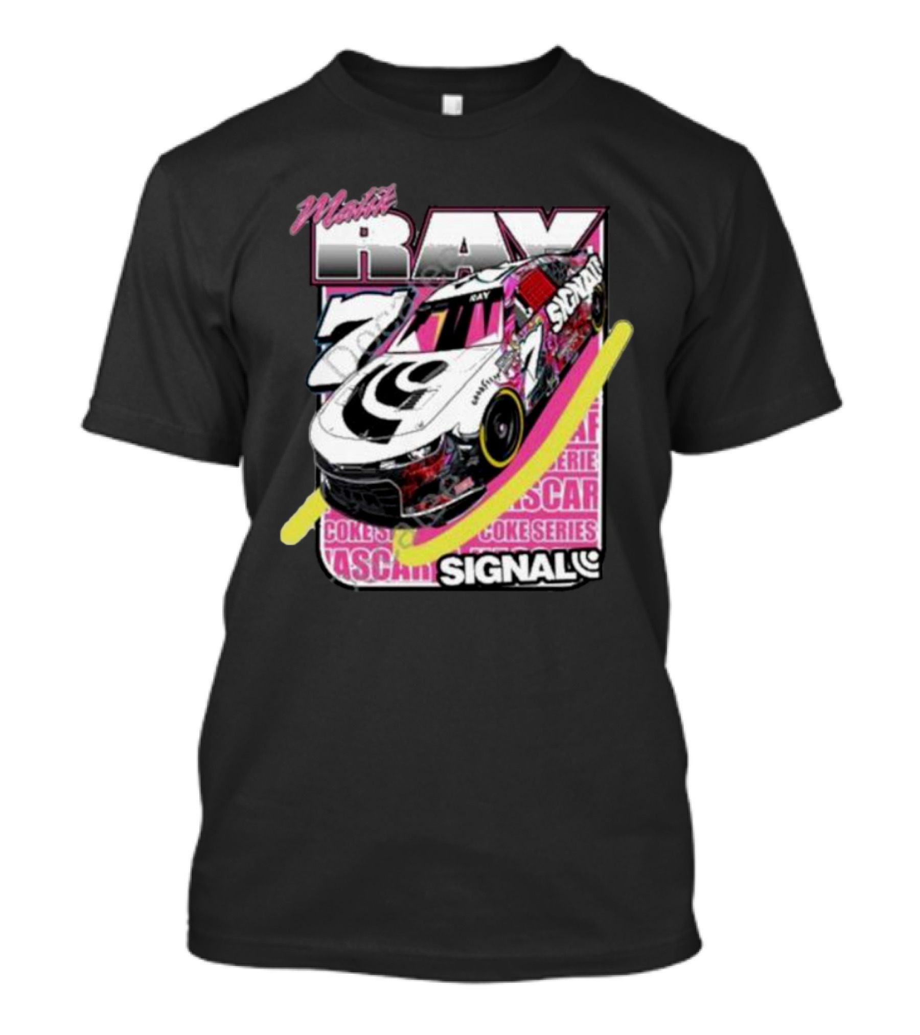 Malik Ray 7 NASCAR Coke Series Signal Racing Car T-Shirt