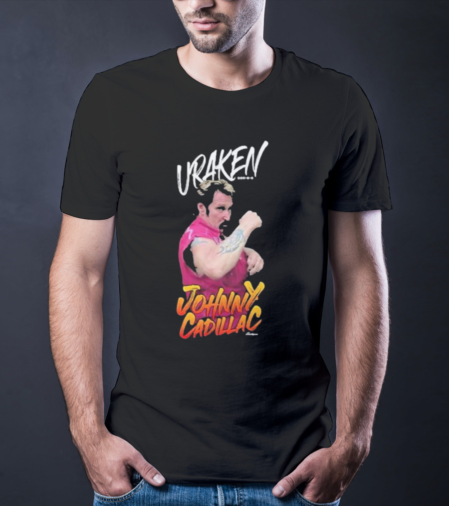 Uraken Johnny Cadillac Martial Arts Enthusiast With Dynamic Pose And Bold Colors T-Shirt