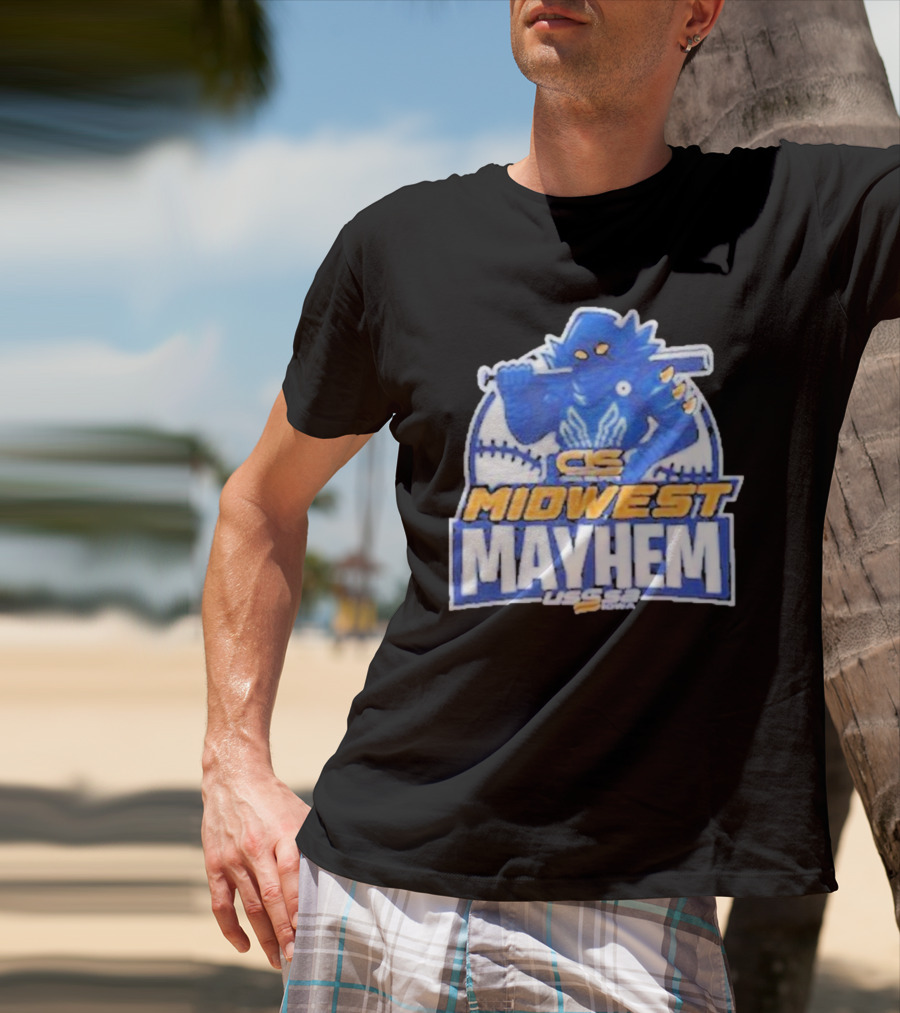 CS Midwest Mayhem USSSA Iowa Baseball T-Shirt