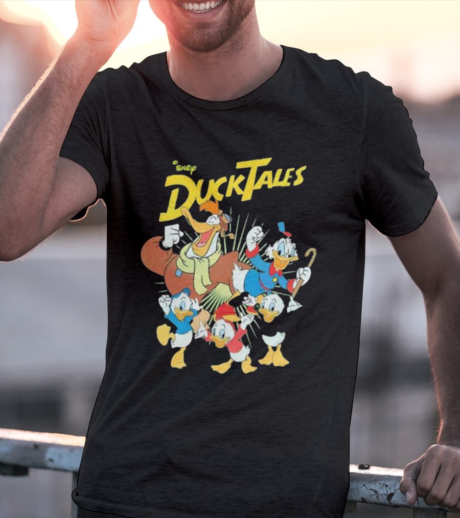 DuckTales Vintage Cast Disney Duck Cartoon Characters T-Shirt