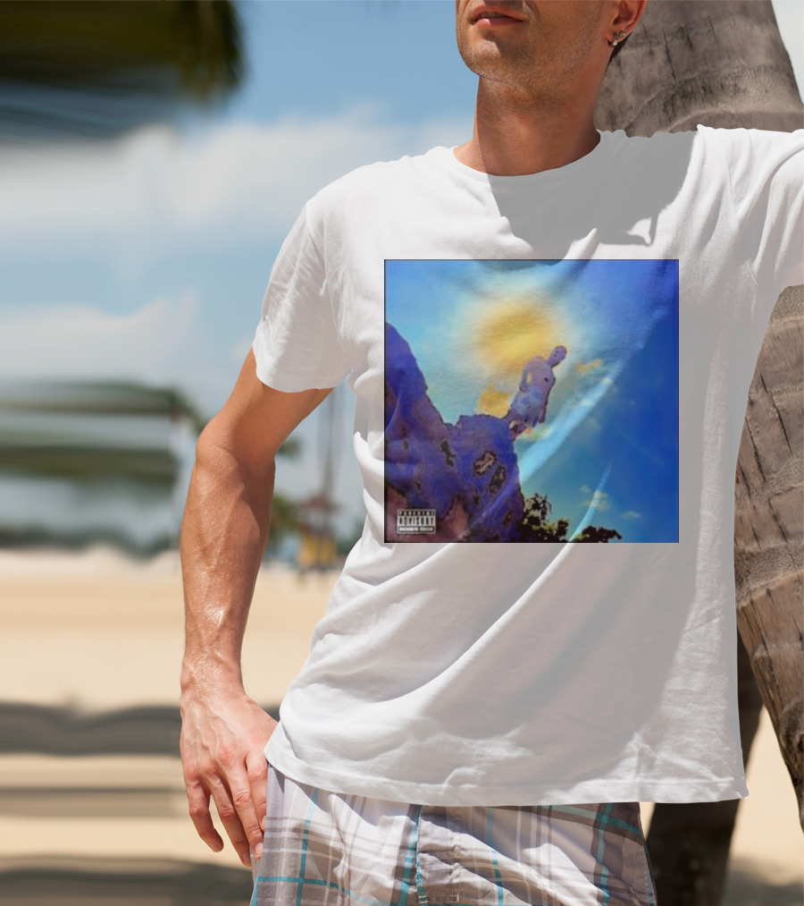 Wagmi Music Images Figure On Cliff With Sun And Clouds Cover T-Shirt