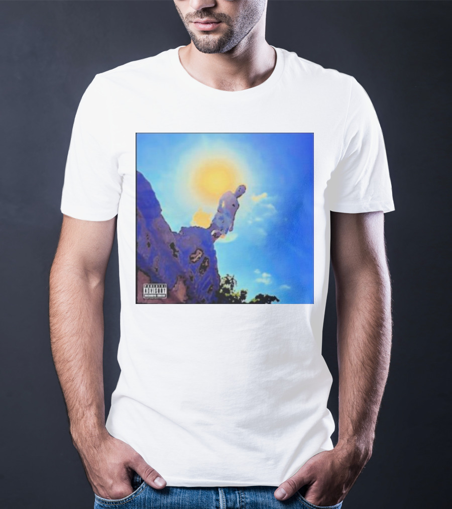 Wagmi Music Images Figure On Cliff With Sun And Clouds Cover T-Shirt