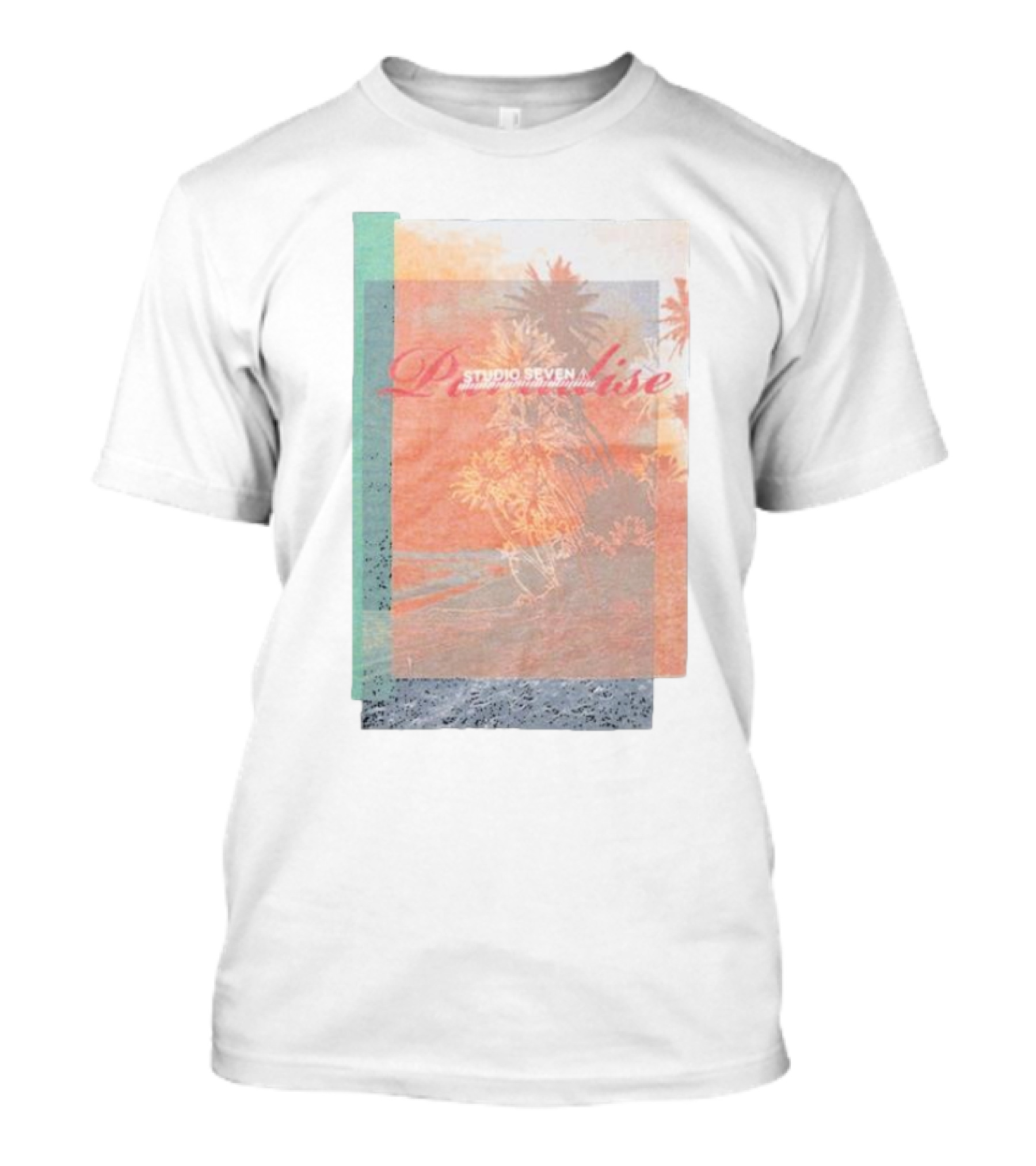 Paradise Studio Seven Tropical Overlay T-Shirt