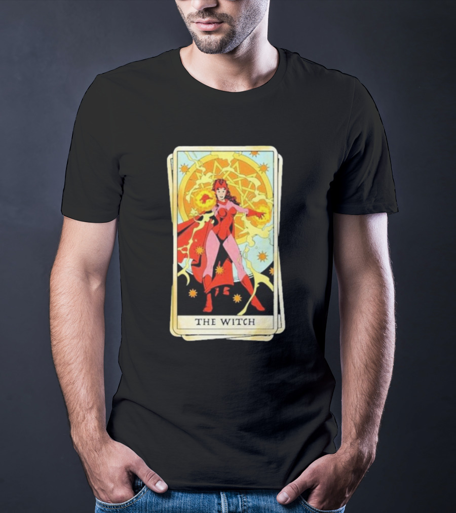 Tarot Card Featuring Scarlet Witch As The Witch T-Shirt