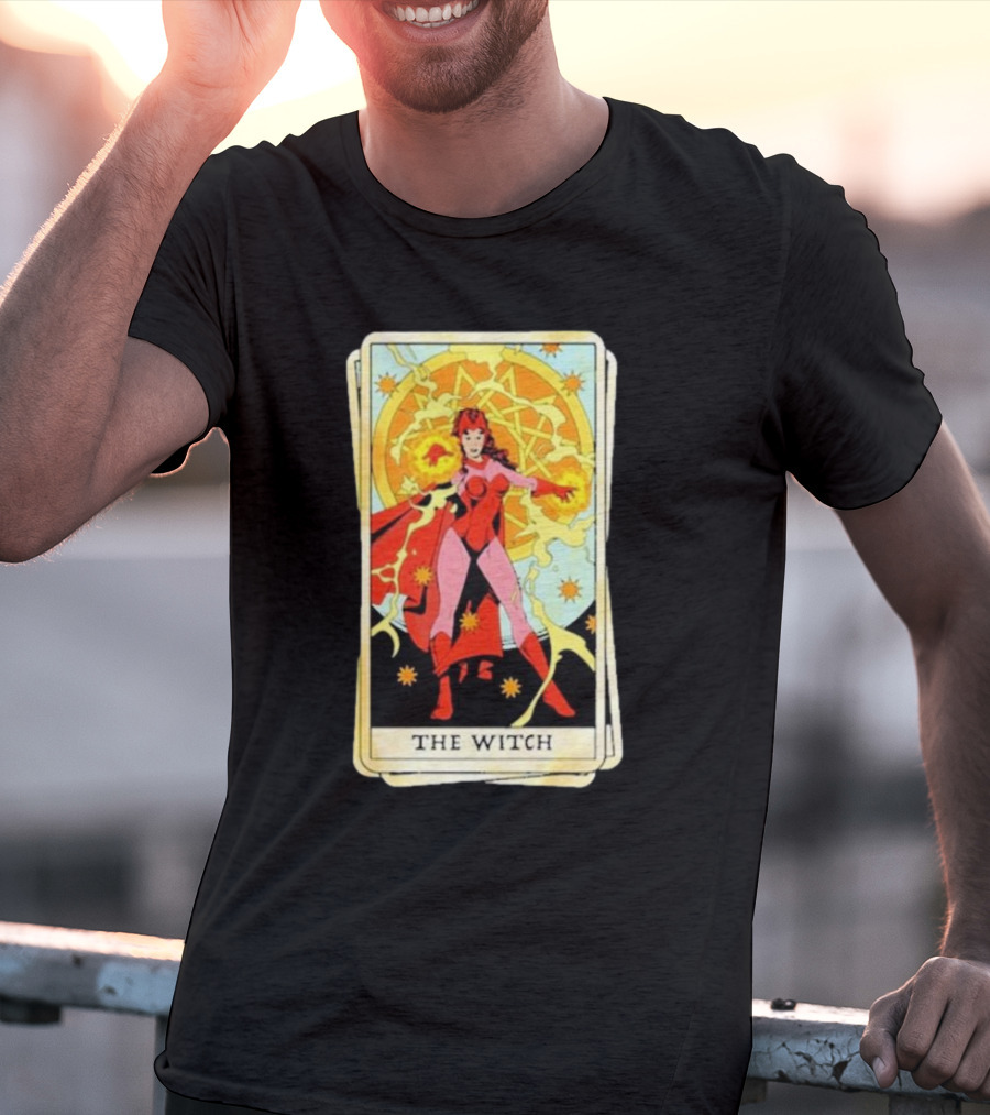 Tarot Card Featuring Scarlet Witch As The Witch T-Shirt