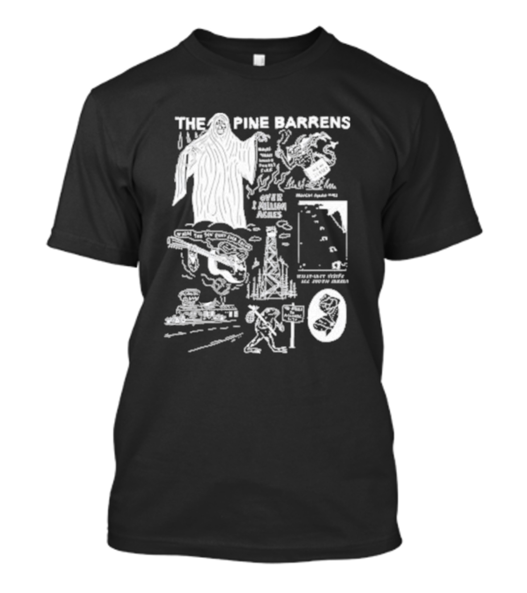 THE PINE BARRENS NIGHT PEOPLE 1 MILLION ACRES STRANGER THINGS 168 STORIES ALL UNTOUCHED T-Shirt