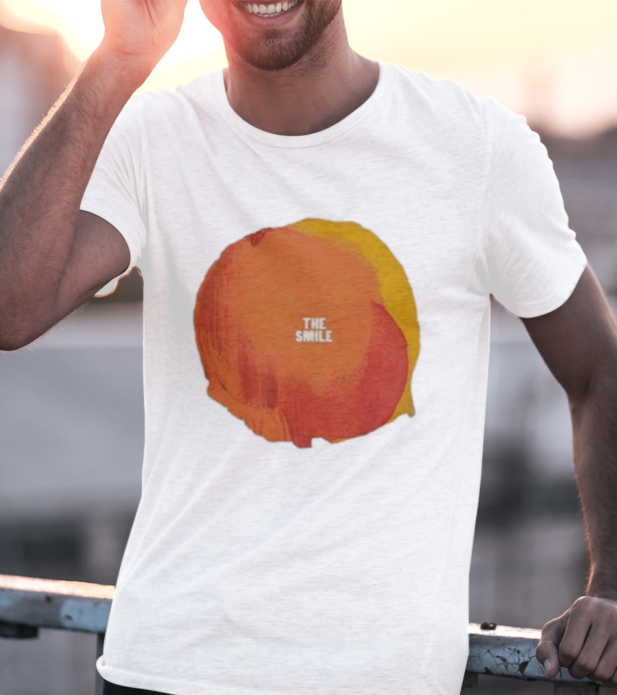 The Smile Sun Paint Texture Art Circle T-Shirt