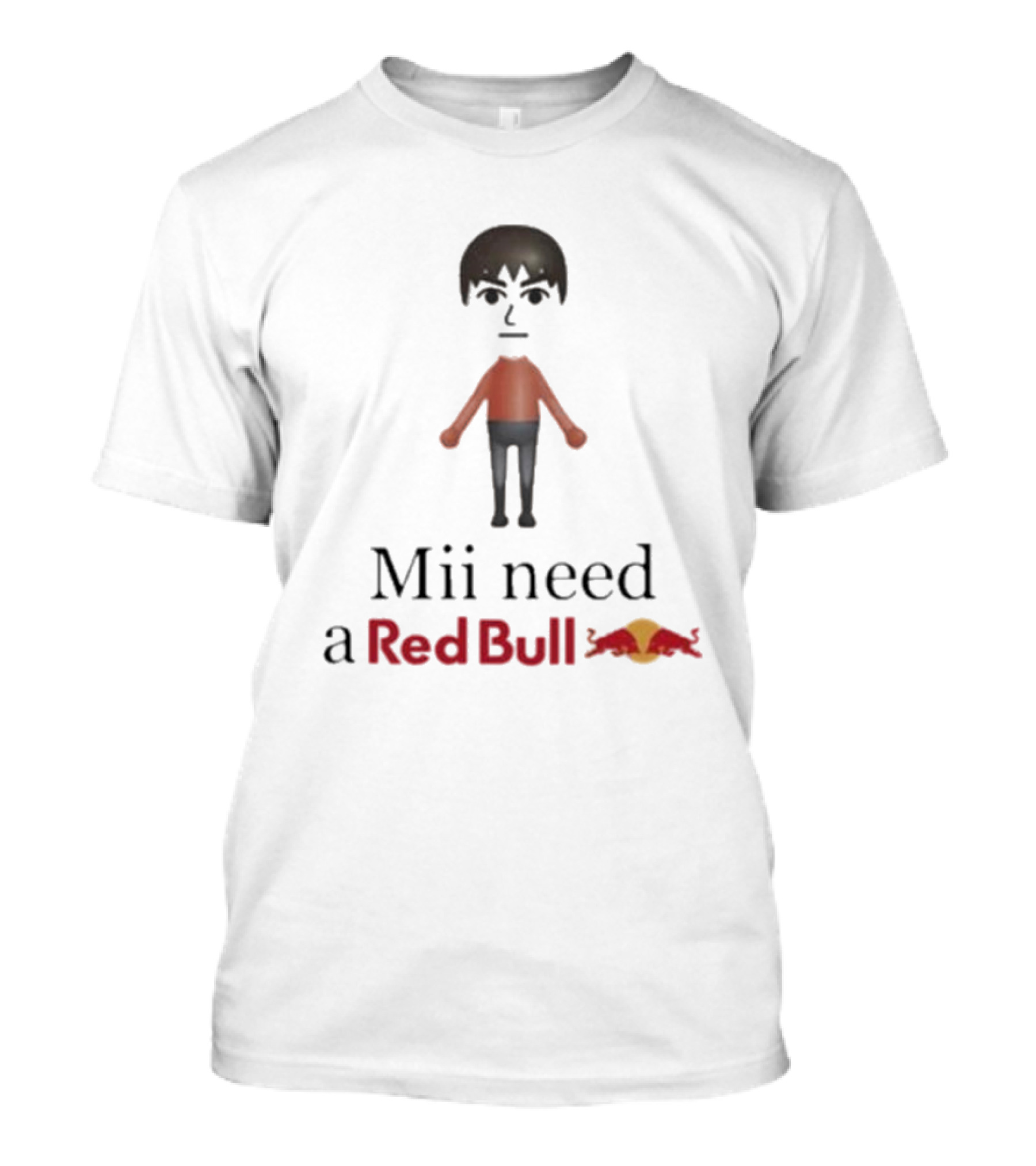Mii Need A Red Bull Unethicalthreads Gaming Energy T-Shirt