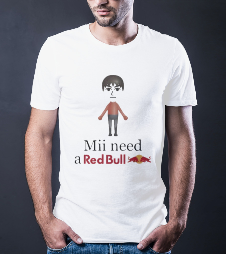 Mii Need A Red Bull Unethicalthreads Gaming Energy T-Shirt
