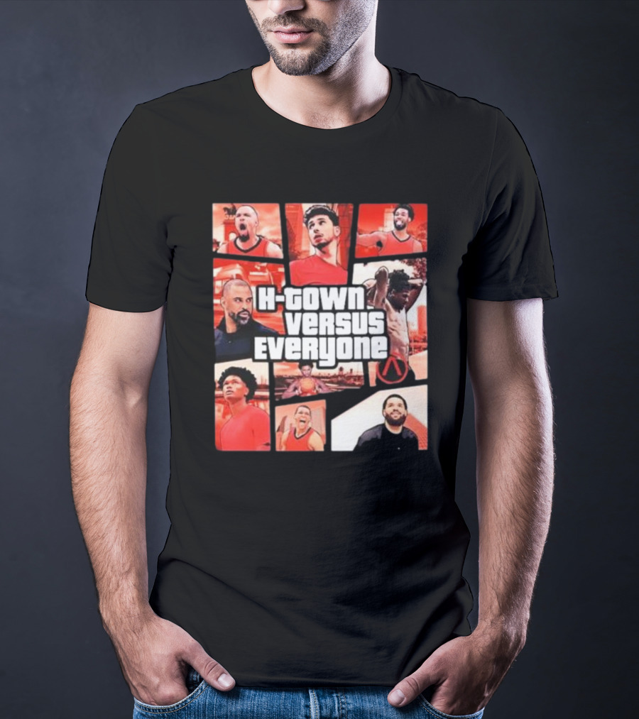 H-Town Versus Everyone Aaron Patterson Style Gta Inspired Sportswear T-Shirt
