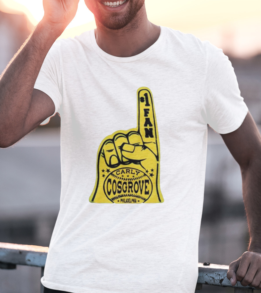 Carly Cosgrove Philadelphia Number One Fan Foam Finger T-Shirt