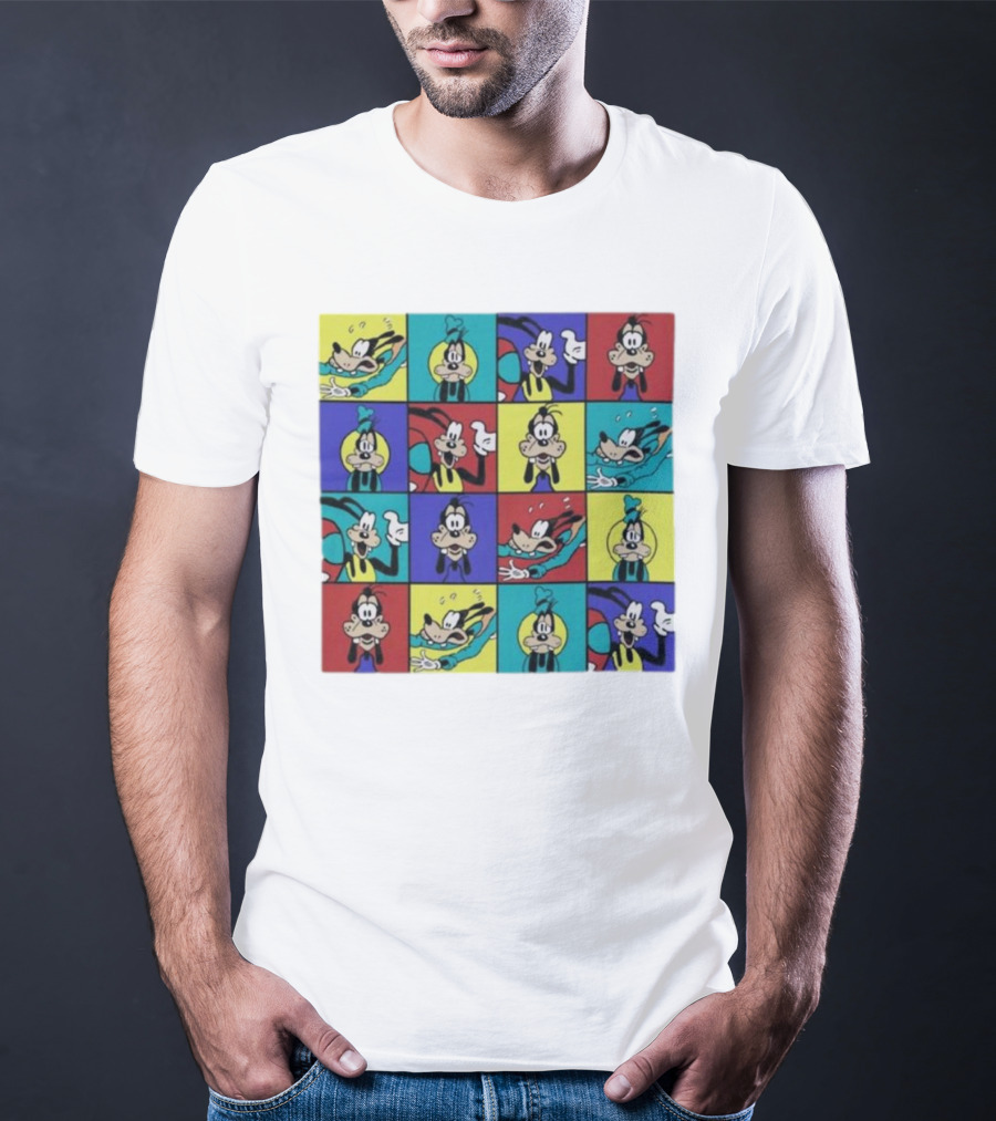 Goofy Multicolored Funny Face Expressions T-Shirt