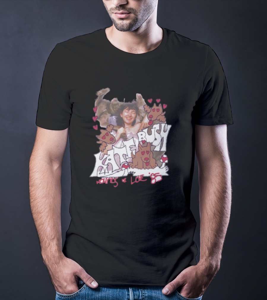 Kate Bush Hounds Of Love 85 Heart And Dog T-Shirt