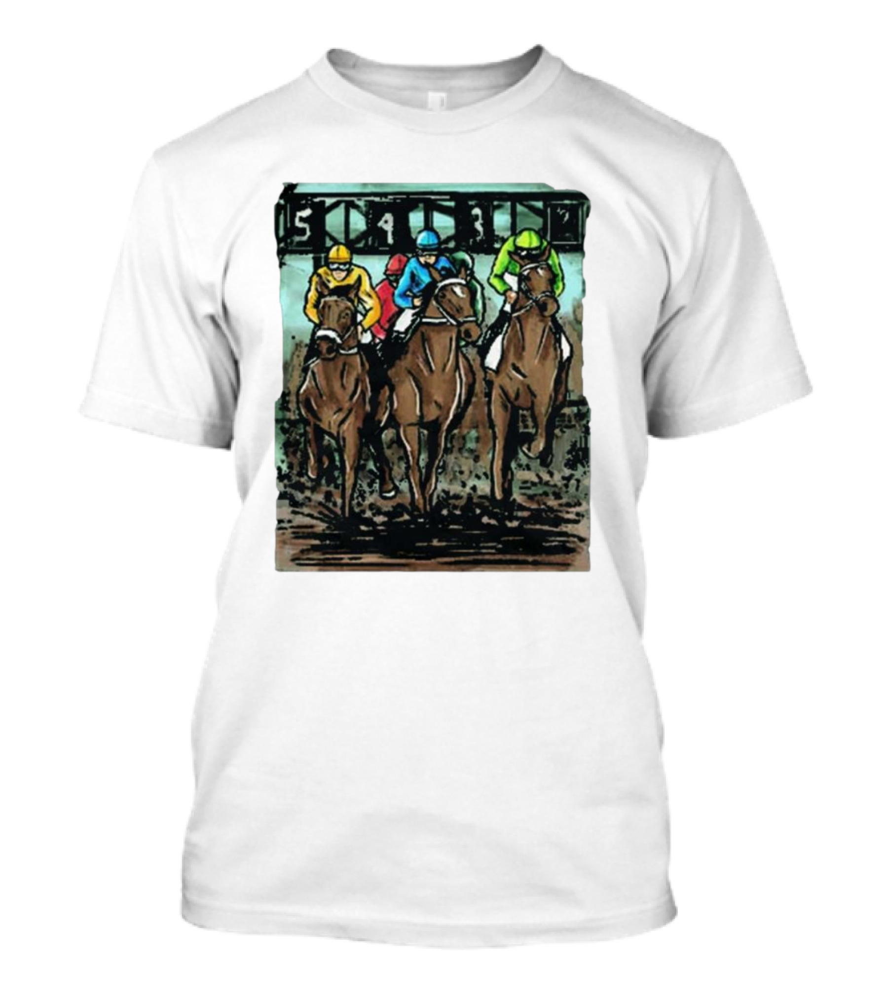 U Horse Races Waitlist Action 54321 T-Shirt