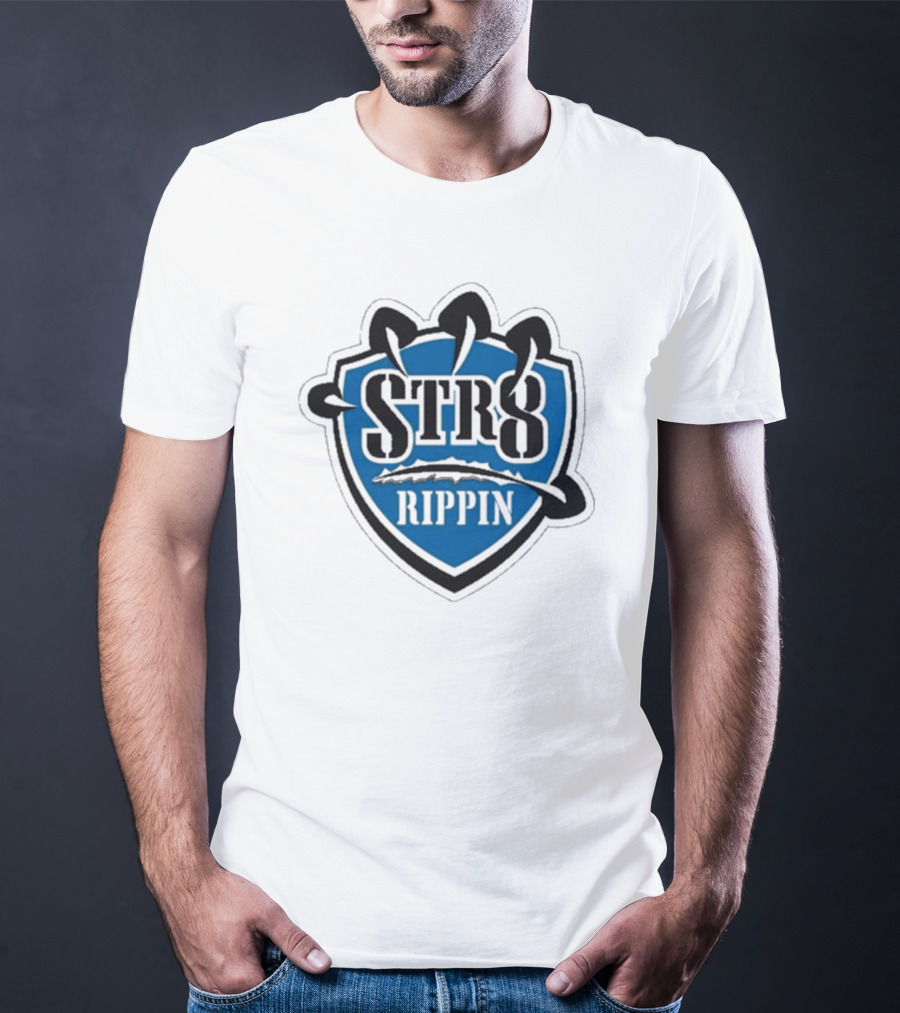 Jake Lucky STR8 Rippin Gaming Esports Team Badge T-Shirt