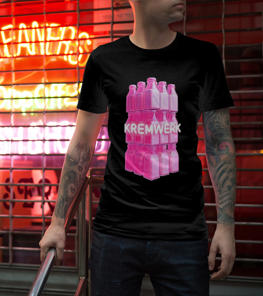 Kremwerk Seattle Wa Pink Cream Bottles Factory T-Shirt