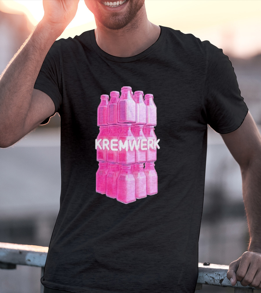 Kremwerk Seattle Wa Pink Cream Bottles Factory T-Shirt