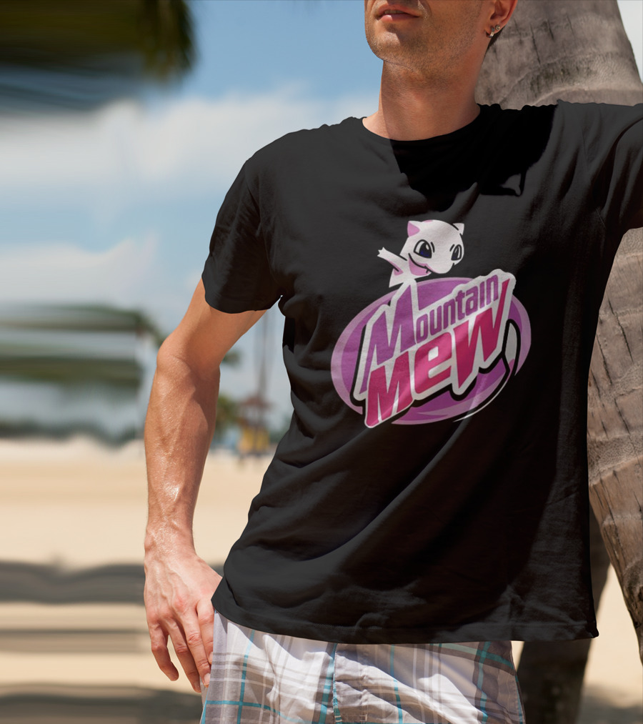 Mountain Mew Pokemon Go Mewtwo Parody Mountain Dew T-Shirt