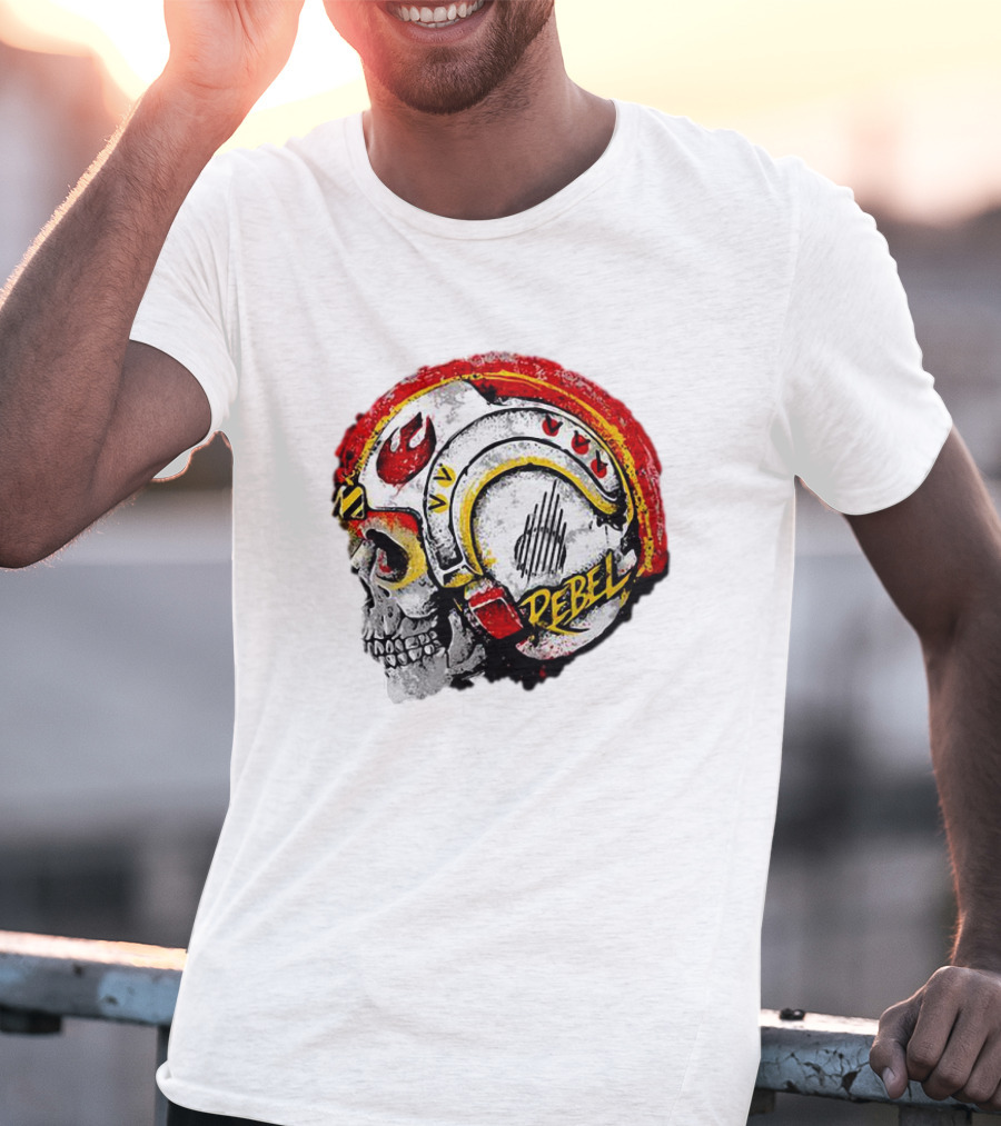 Star Wars Rebel Skull Helmet T-Shirt