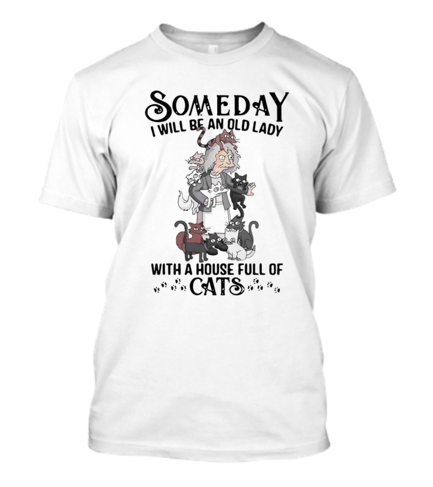 Someday I Will Be An Old Lady With A House Full Of Cats Eleanor Abernathy The Simpsons T-Shirt