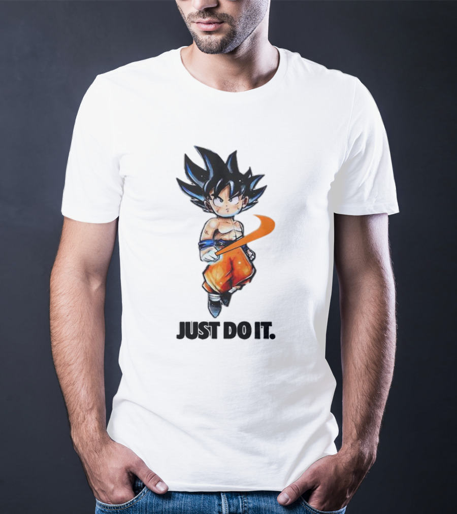 Son Goku Just Do It Dragon Ball Crossover T-Shirt