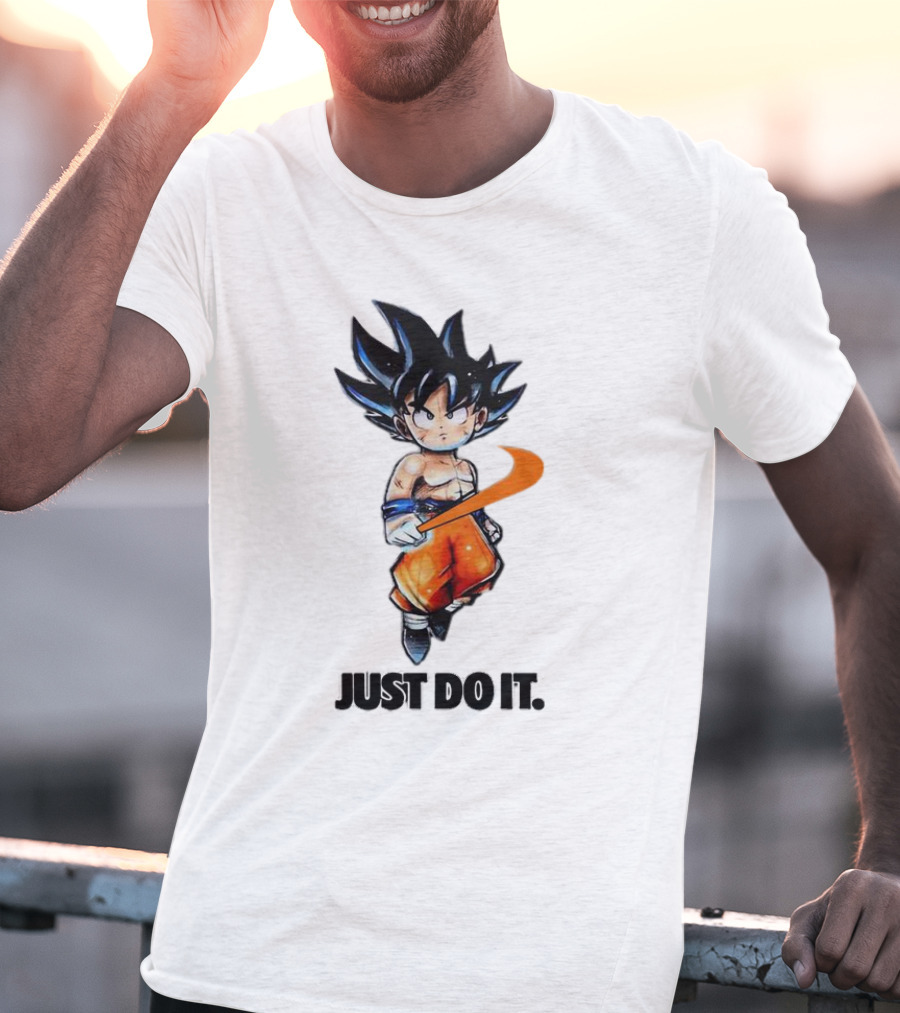 Son Goku Just Do It Dragon Ball Crossover T-Shirt