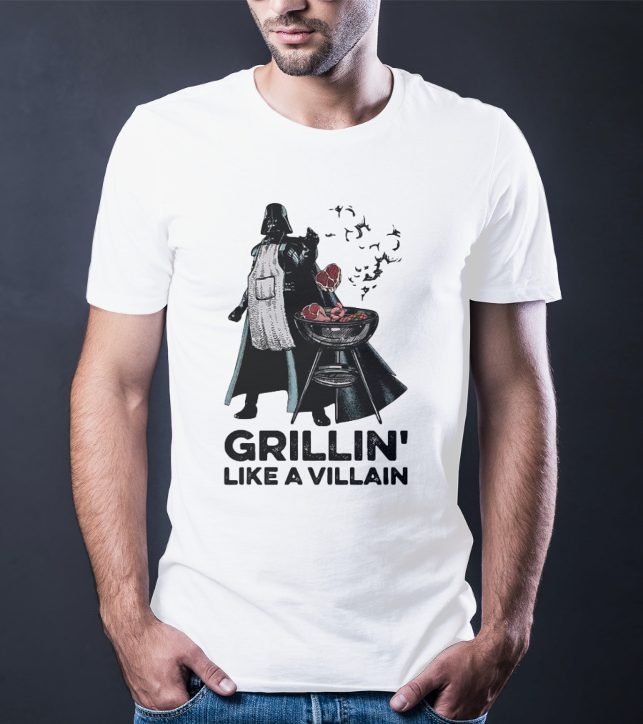 Star Wars Grillin' Like A Villain Darth Vader BBQ Scene T-Shirt