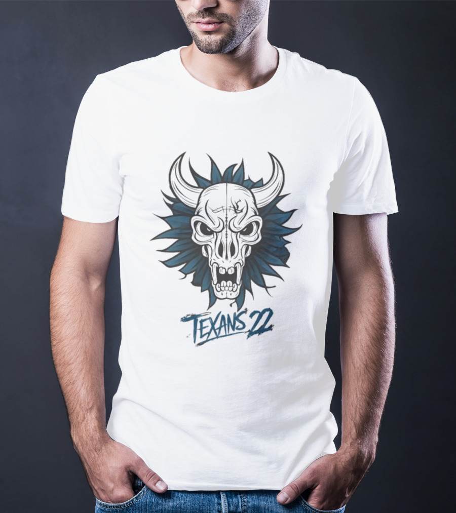 Texans Bull Skull 22 T-Shirt