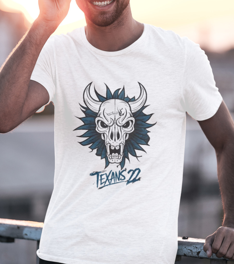 Texans Bull Skull 22 T-Shirt