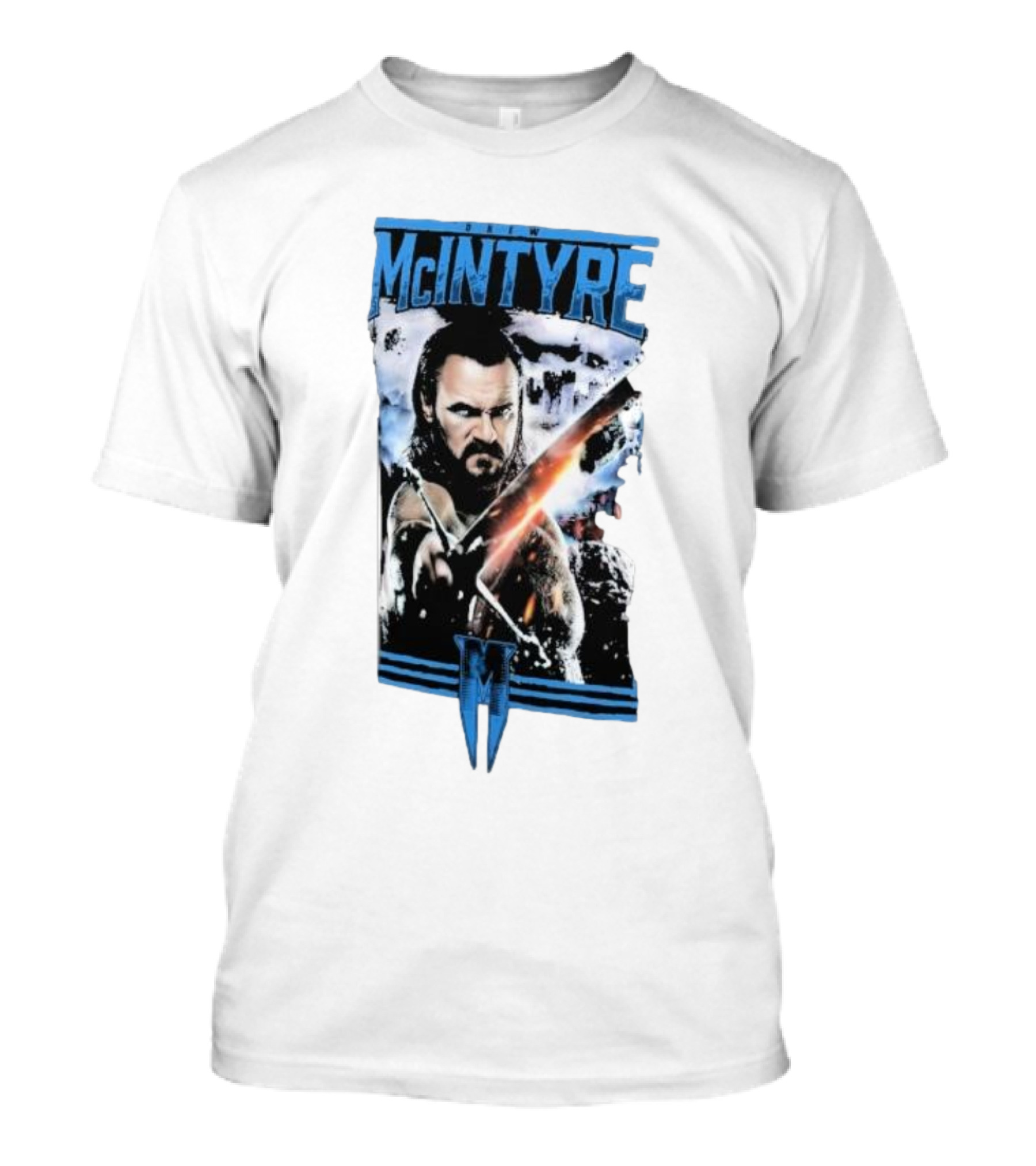 Drew McIntyre Clash Warrior With Sword And Determined Gaze T-Shirt