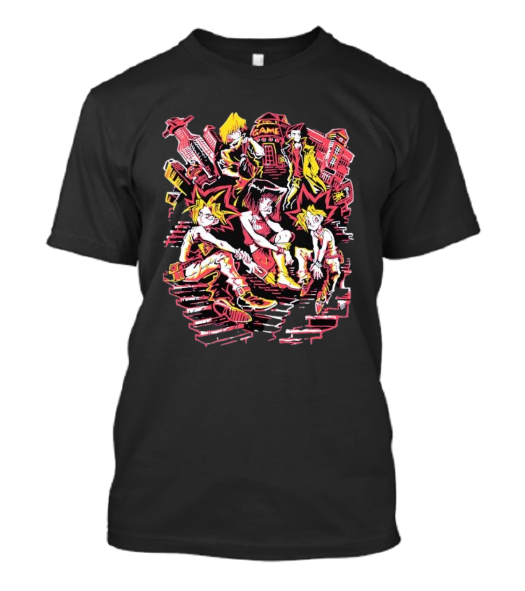 Off Duty Duelists Yugioh Characters Street Style Urban T-Shirt