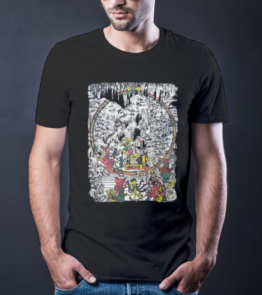 Brian Blomerth Sprinkle’s Glow Mineralogy Psychedelic Cavern Creatures And Vibrant Cosmic Scenes T-Shirt