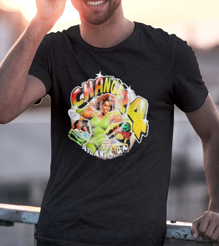 Change 24 Atlanta GA June 16th Black Pro Wrestling Rules T-Shirt