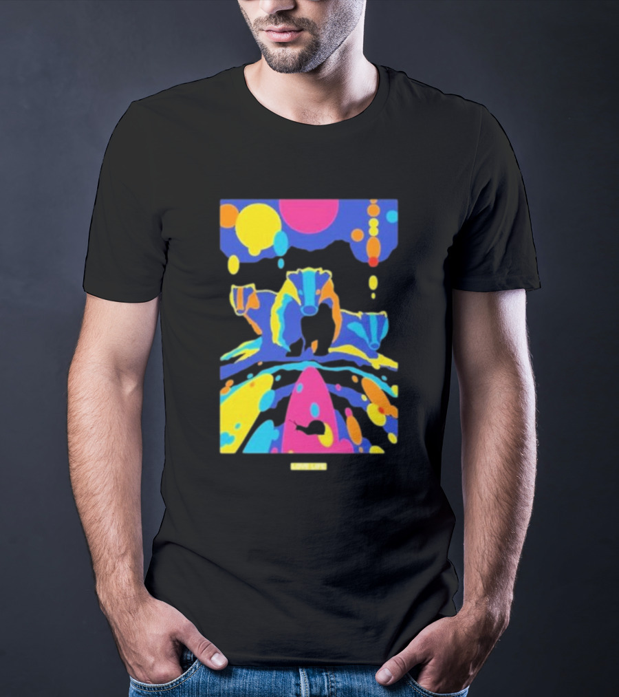 Chris Packham Badgers Glow In The Dark Colorful Wildlife T-Shirt