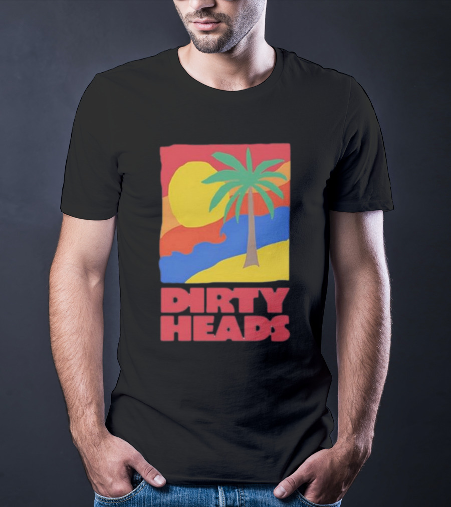 Dirty Heads Palm Tree Sunset Beach Vibes T-Shirt